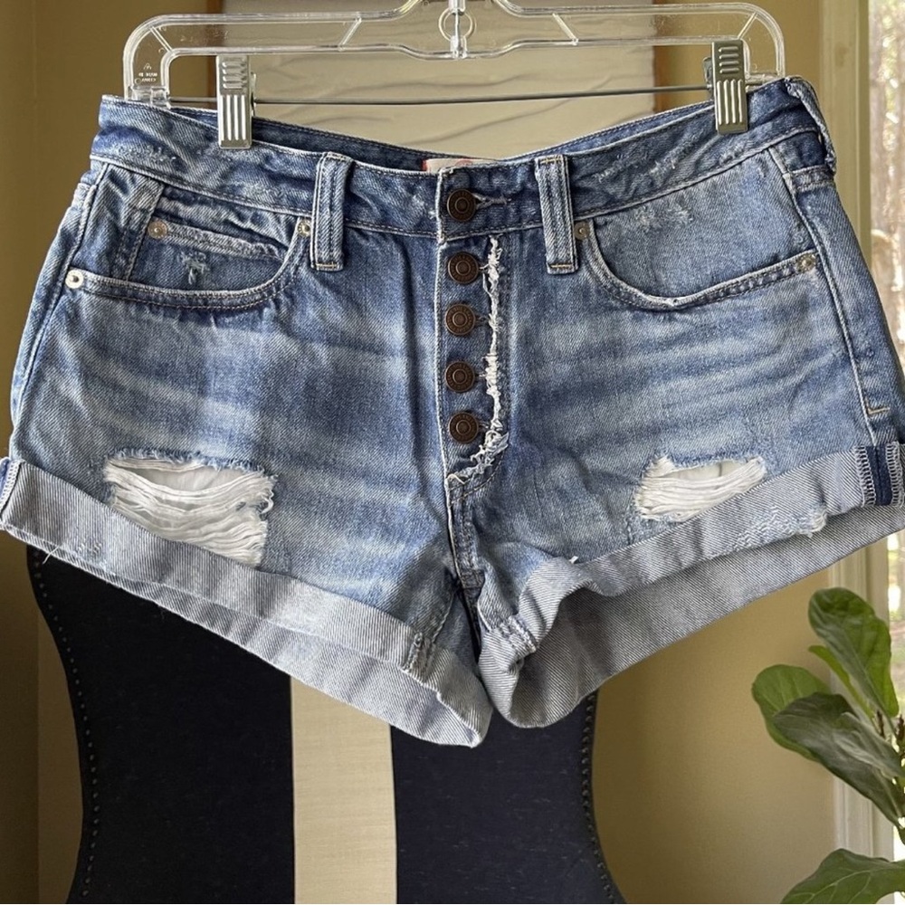 We the free button fly Jean shorts